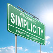 Simplicity concept.