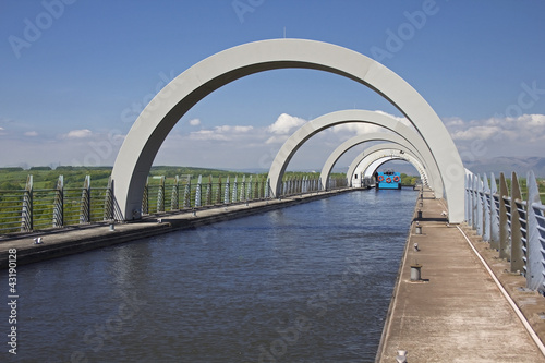 Photo: Arches at Top of Falkirk Wheel Arches at Top of Falkirk Wheel
