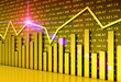 Stock market chart and graphs