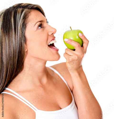 Photo: Woman eating healthy Woman eating healthy