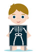 Vector: x ray check bones kid x ray check bones kid