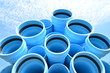 Blue pipes