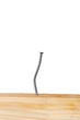 Wooden board with nails
