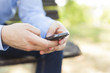 Foto: Man with smartphone Man with smartphone