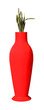 Red vase
