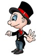 Illustration: Character in Tuxedo - Cartoon Character in Tuxedo - Cartoon