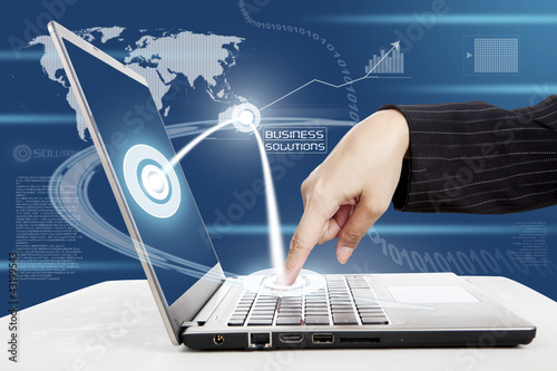 Photo: Business interface button Business interface button