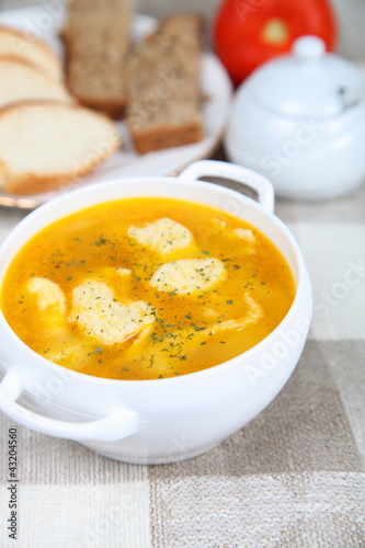 Photo: Soup with dumplings Soup with dumplings