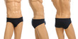 mannequin with brief on white background.