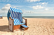 Strandkorb am Strand