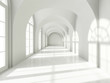 Modern long corridor Modern long corridor