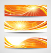 Autumn banners set