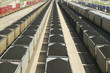 Foto: Elevated view of freight cars with coal at Union Pacific's Bailey Railroad Yards, North Platte, Nebraska, the worlds largest classification railroad yard Elevated view of freight cars with coal at Union Pacific's Bailey Railroad Yards, North Platte, Nebraska, the worlds largest classification railroad yard