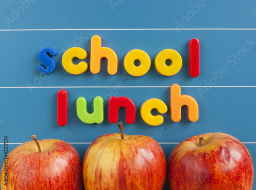 Photo: Back to school lunch concept Back to school lunch concept
