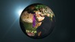 Video: Typographic Earth Rotating Zoom in to Space Video Typographic Earth Rotating Zoom in to Space Video