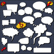 Comic speech bubbles.