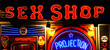 Sexy shop entrance