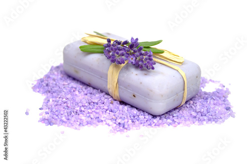 Photo: Seife mit Lavendel, Badesalz Seife mit Lavendel, Badesalz