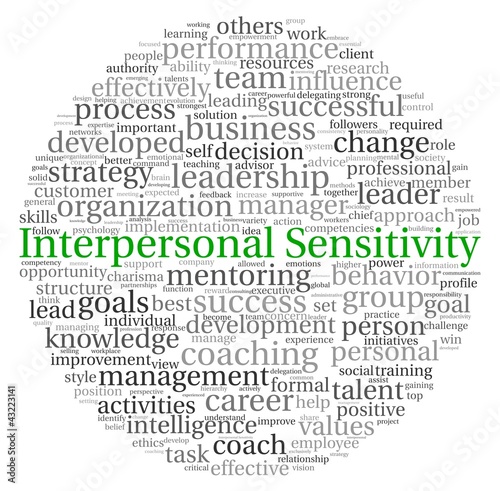 Illustration: Interpersonal Sensitivity concept in word tag cloud Interpersonal Sensitivity concept in word tag cloud