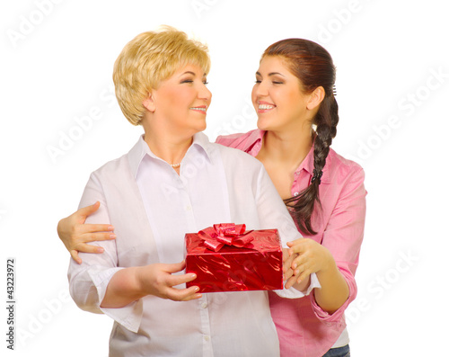 Photo: Senior woman and her daughter Senior woman and her daughter