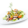 Photo: salad with meat and baked potatoes salad with meat and baked potatoes