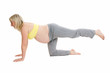 Photo: pregnant woman does sports pregnant woman does sports