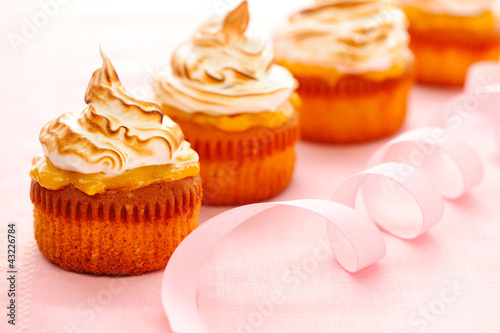 Photo: Cupcakes with whipped cream Cupcakes with whipped cream