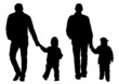 Vector: Fathers and sons Fathers and sons