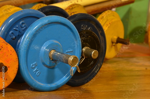 Photo: haltères, musculation haltères, musculation