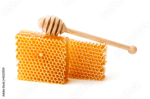 Photo: Honeycomb and dipper Honeycomb and dipper