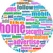 Illustration of social media concept. Social Media Wordcloud