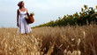 Video: woman walking field woman walking field