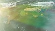 Pan and Zoom the 3D World with Sea, Clouds and Sun