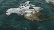 Rotate a 3D USA and Canada Map with Sea