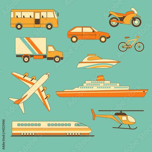 Vektor: Collection of transportation facilities Collection of transportation facilities