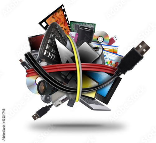 Photo: Electronic Technology USB Cord Ball Electronic Technology USB Cord Ball