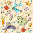color seamless background on a beach theme