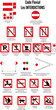 Panneaux code fluvial INTERDICTIONS