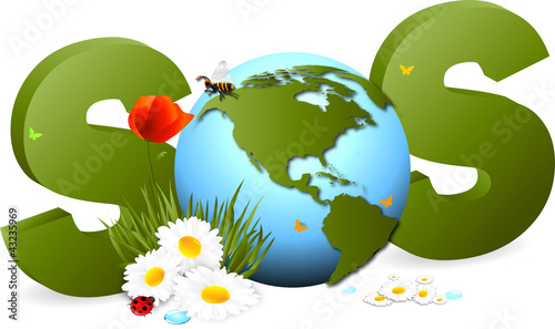 Vektor: SOS nature SOS nature