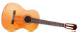 retro guitar isolated on white