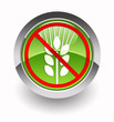 "Gluten free" glossy icon