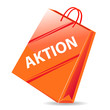 Vector: einkaufstasche - aktion einkaufstasche - aktion