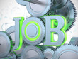 grüner Job in bewegung 3D