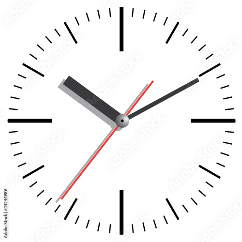 Vector: Wall clock. Vector illustration. Wall clock. Vector illustration.