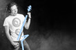 Foto: playing air guitar playing air guitar