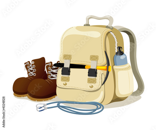 Vector: Hiking bag Hiking bag