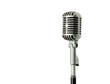 Vintage microphone isolated