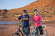 Foto: Active Senior Couple on a Bike ride Active Senior Couple on a Bike ride