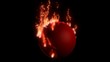 Planet earth burning.