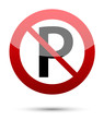 No parking sign